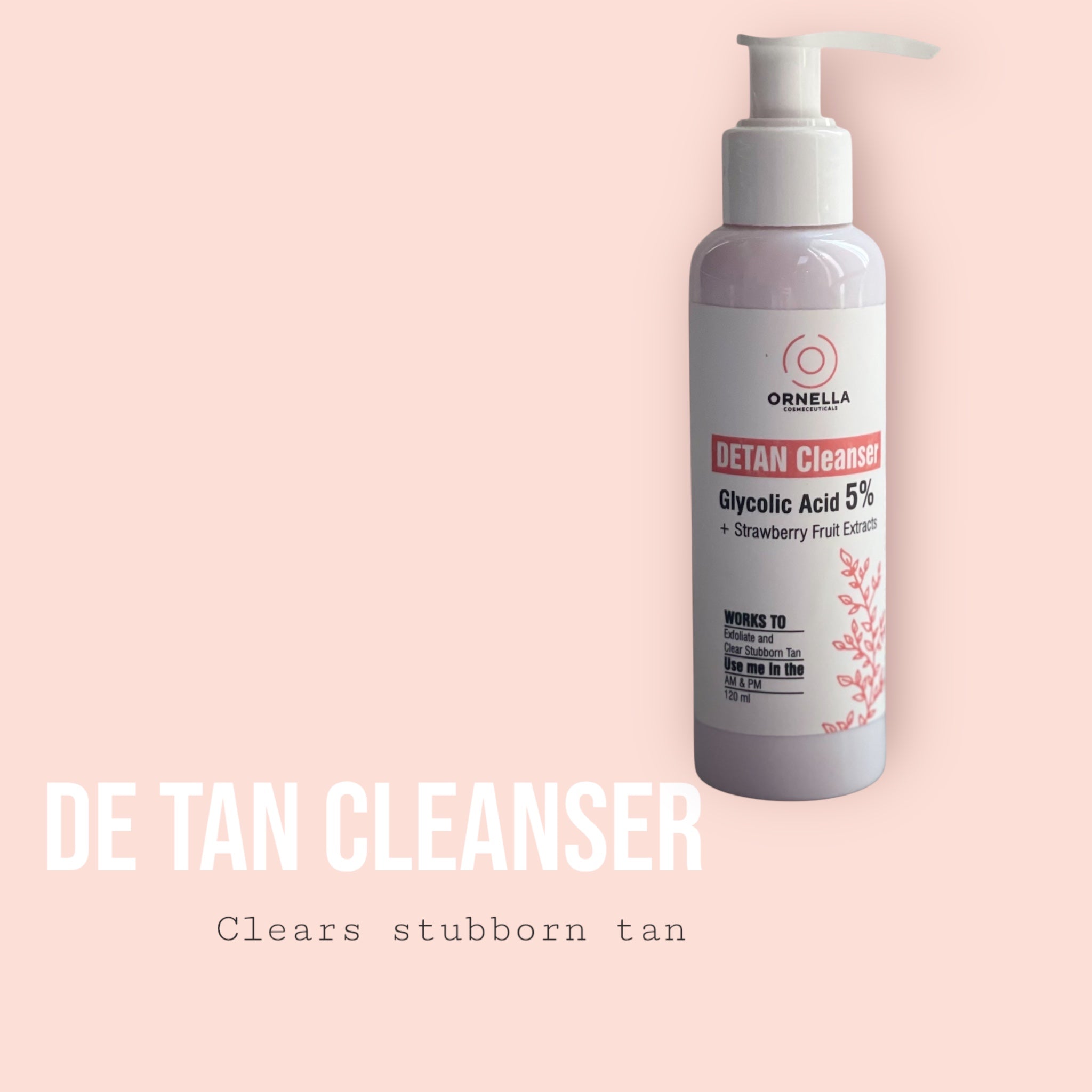5% GLYCOLIC ACID + STRAWBERRY FRUIT EXTRACTS CLEANSER (120 ml)