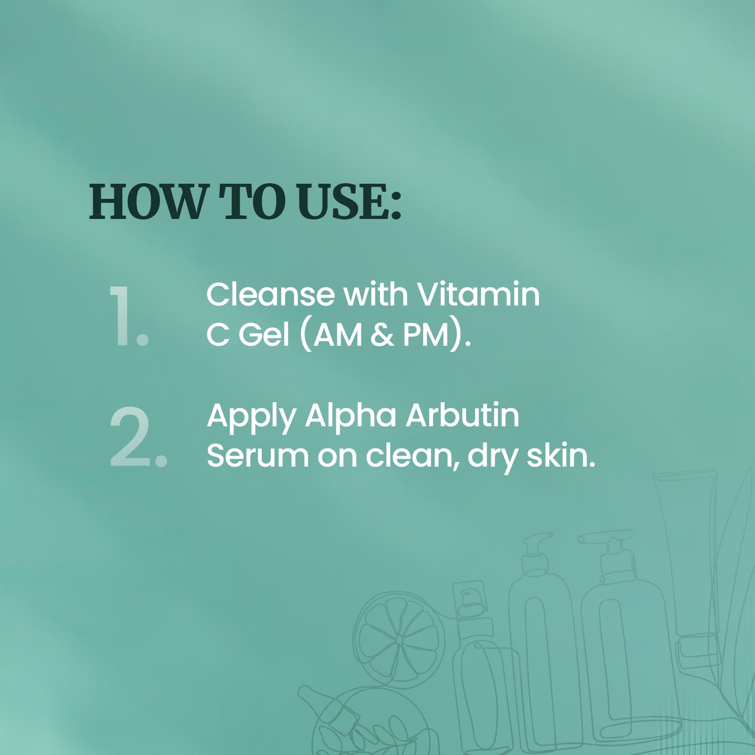 Brightening & Spot Correction Duo – Vitamin C & Niacinamide Cleansing Gel + Alpha Arbutin 2% Serum
