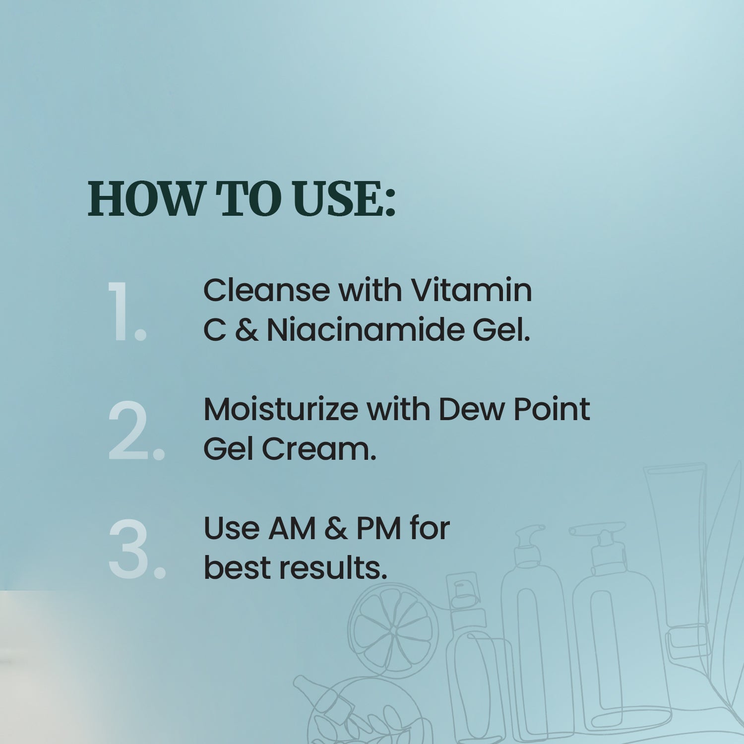 Hydration & Barrier Care Kit – Dew Point Moisturising Gel Cream + Vitamin C & Niacinamide Cleansing Gel