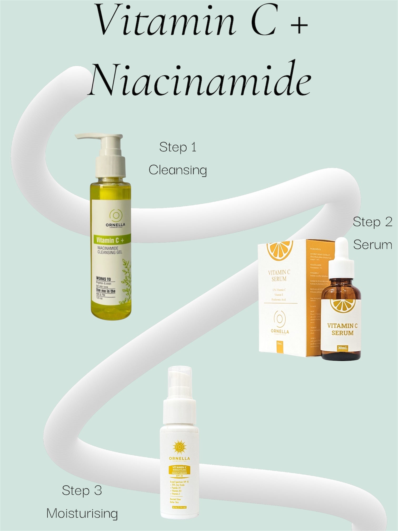 VITAMIN C + NIACINAMIDE BRIGHTENING KIT (PACK OF 3)