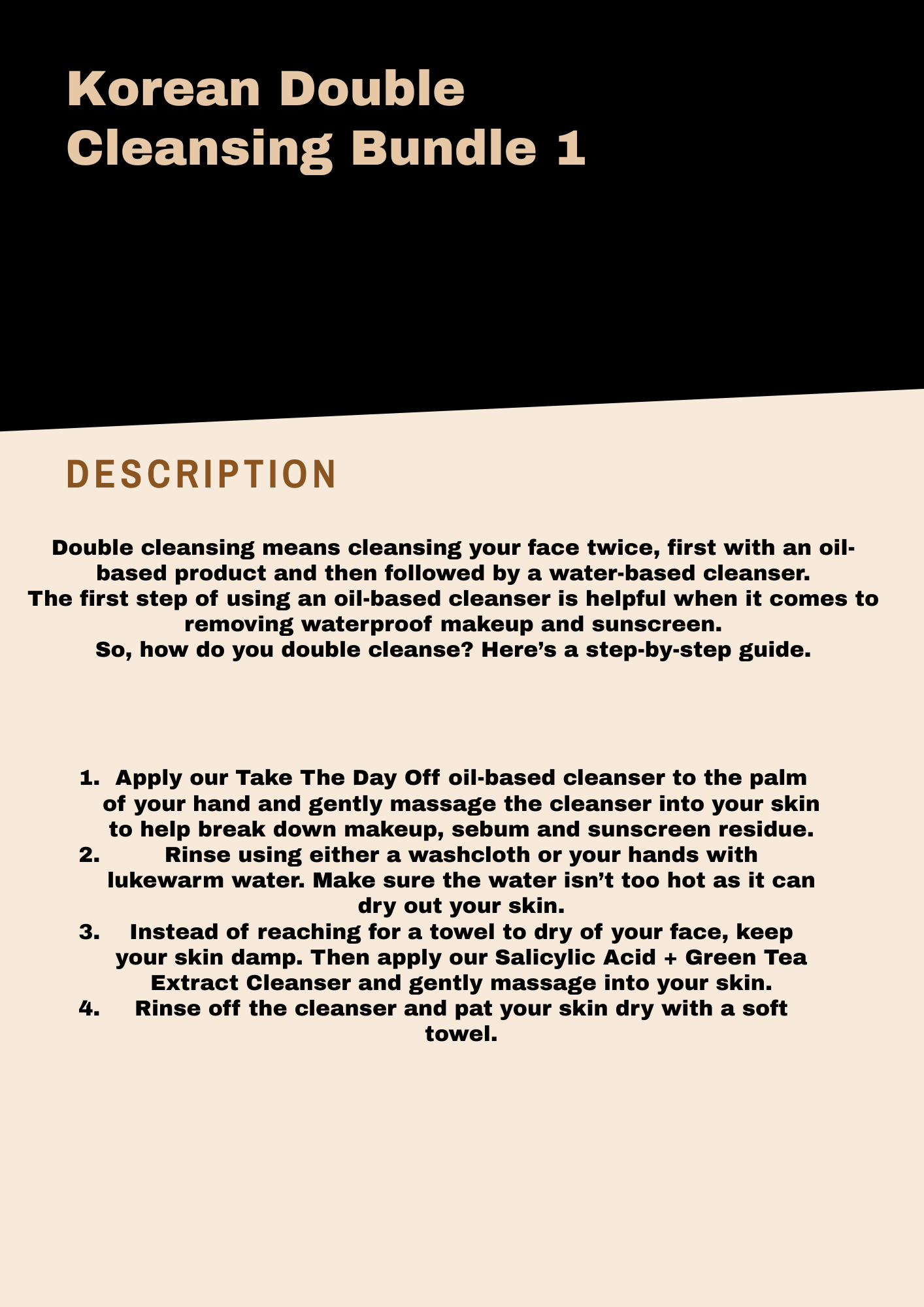 Korean Double Cleansing Bundle 1