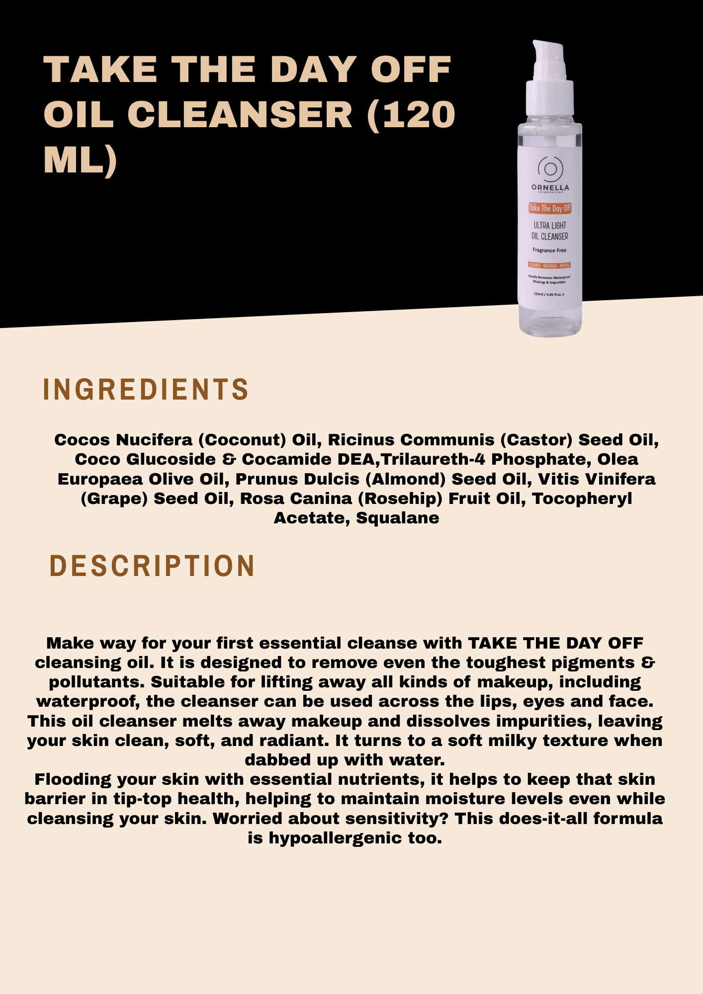 TAKE THE DAY OFF OIL CLEANSER (120 ML)