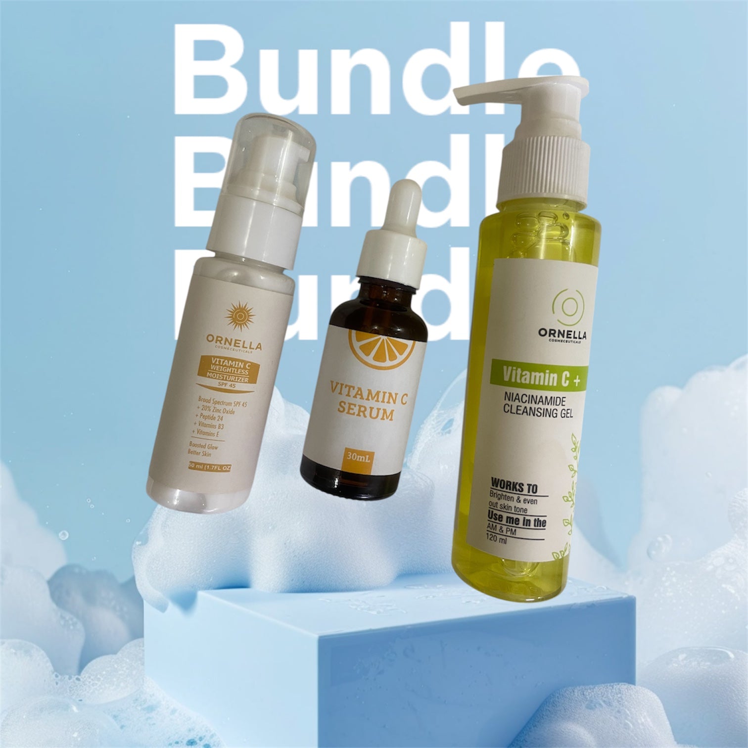 VITAMIN C + NIACINAMIDE BRIGHTENING KIT (PACK OF 3)